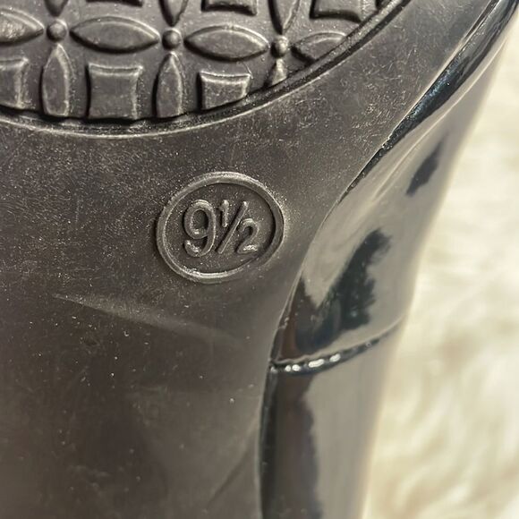 Merona Spike Heels Black Boardroom Chic Spike Heels Preppy Corpgore Size 9 1/2 - Picture 6 of 9